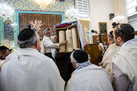 مراسم دعای کلیمیان برای سلامتی مقام معظم رهبری بمناسبت دهه فجر 